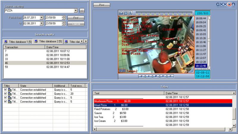 Obrázek produktu - Axxon Intellect Monitoring kamera